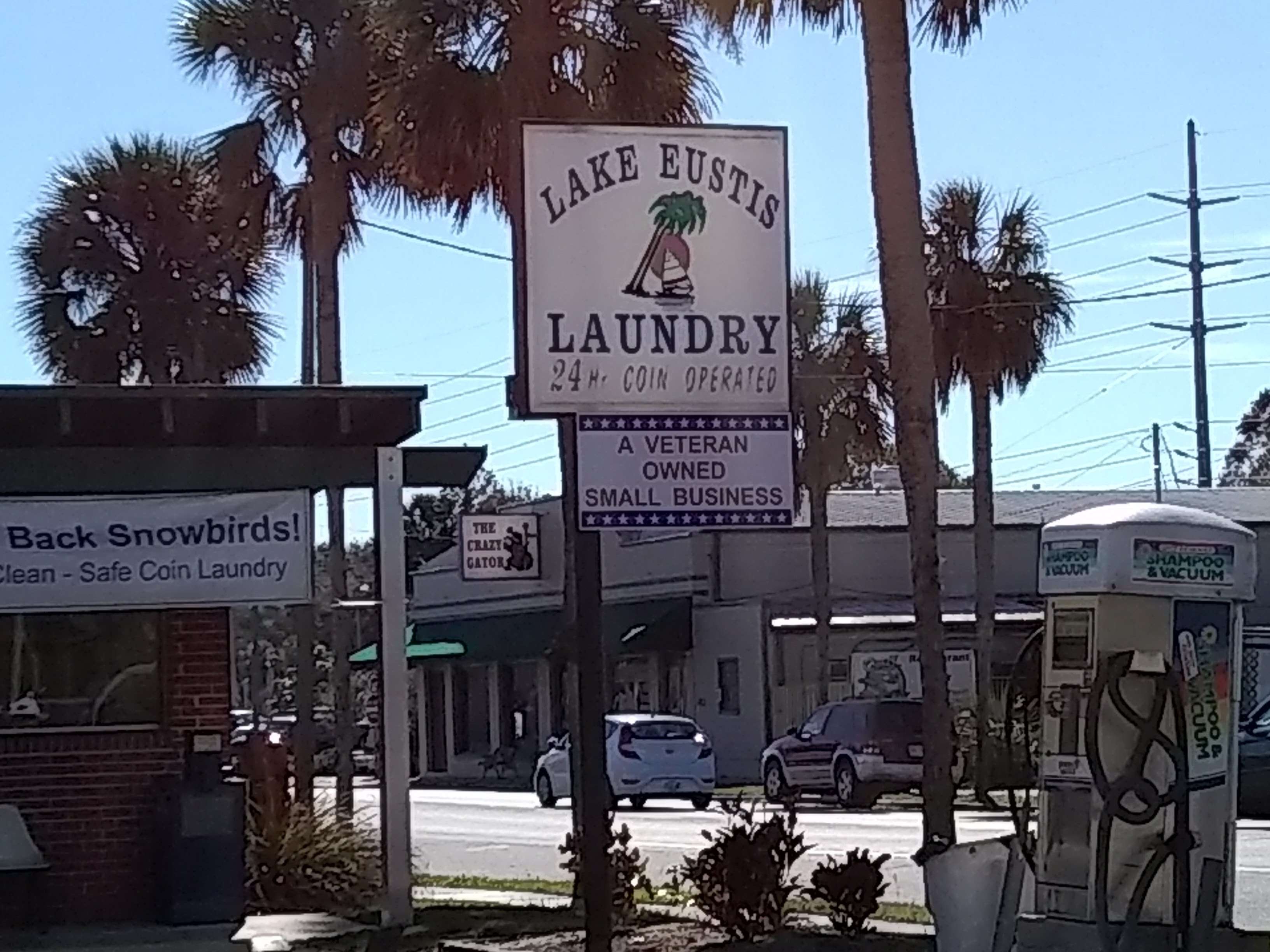 Lake Eustis Laundry Sign